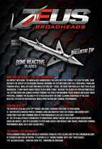 ZEUS 125 GRAIN BROADHEADS (3 PACK)
